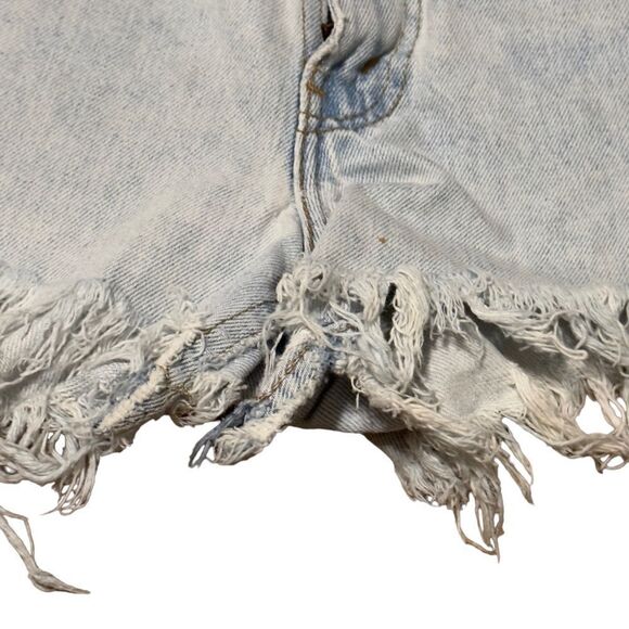 Levi’s 531 Fringe Hem Light Wash Shorts Size 29 - Picture 5 of 16